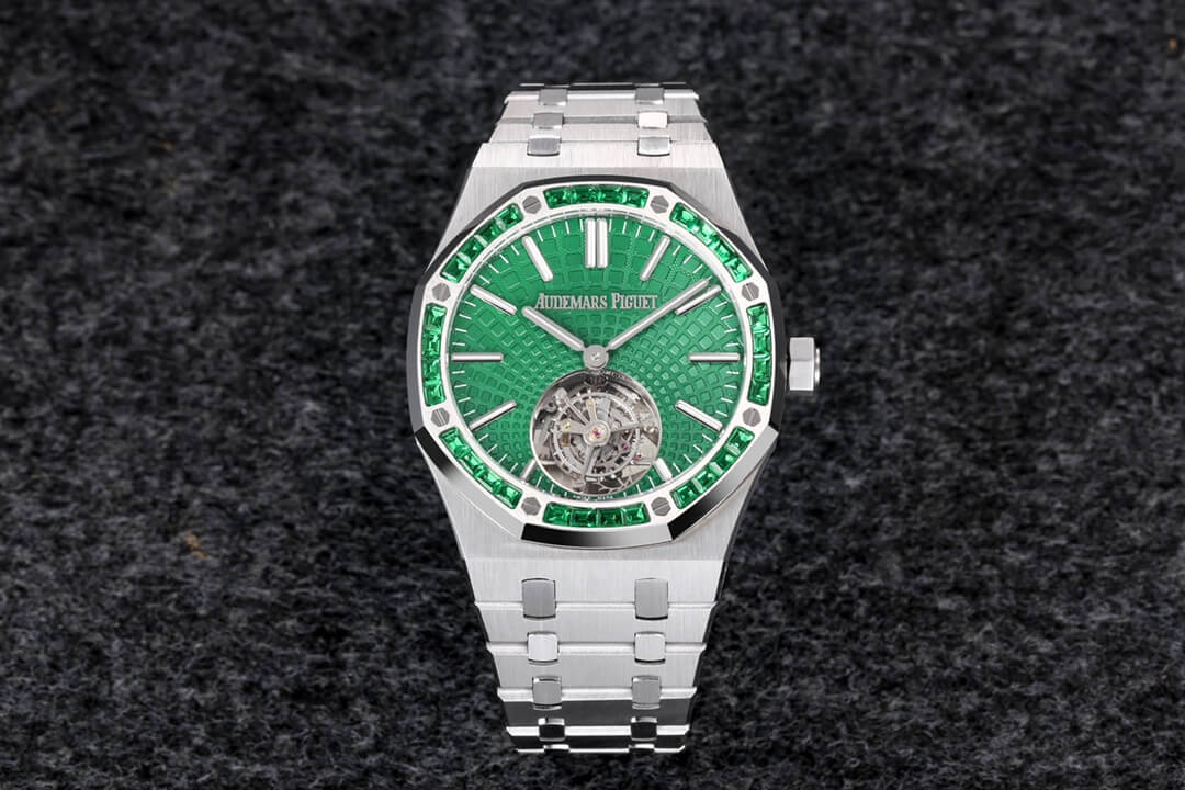 Replica Audemars P1g*et Royal Oak Tourbillon 26532IC.EE.1220TI.01 1:1 Best Edition R8 Factory Green Dial