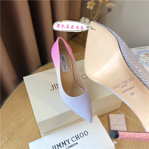 J1m*y Ch00 pearl high heels sandals