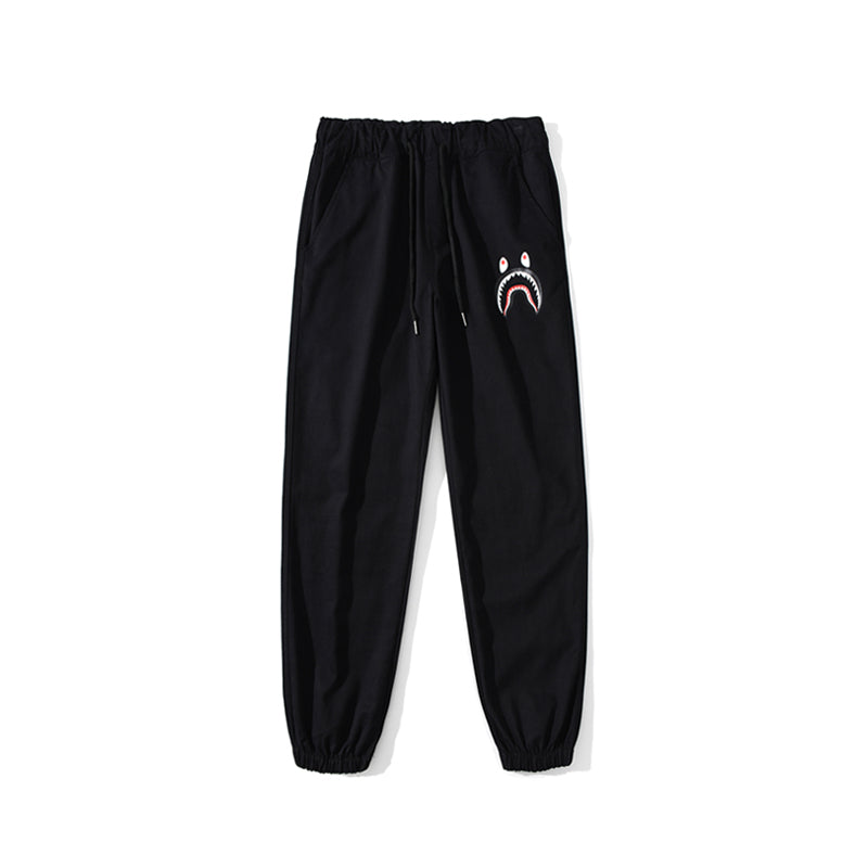 BAPE Shark Track Pants Sweatpants Black Khaki HDCP8786