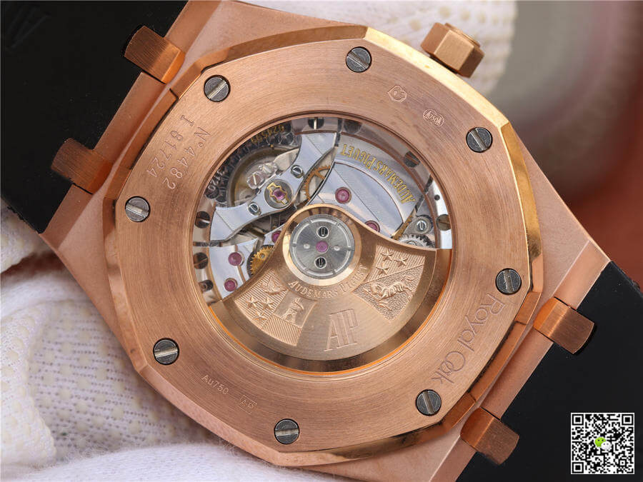 Replica Audemars P1g*et Royal Oak 15400 1:1 Best Edition Rose Gold Blue Dial