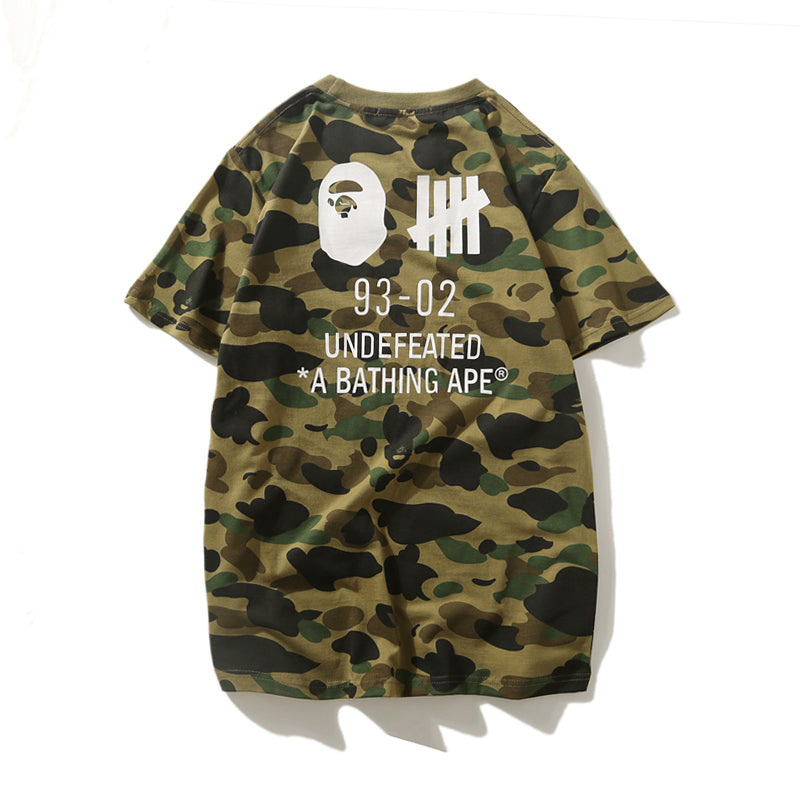 Bape x Undefeated T Shirt Bape Camo Cotton Tee 1221