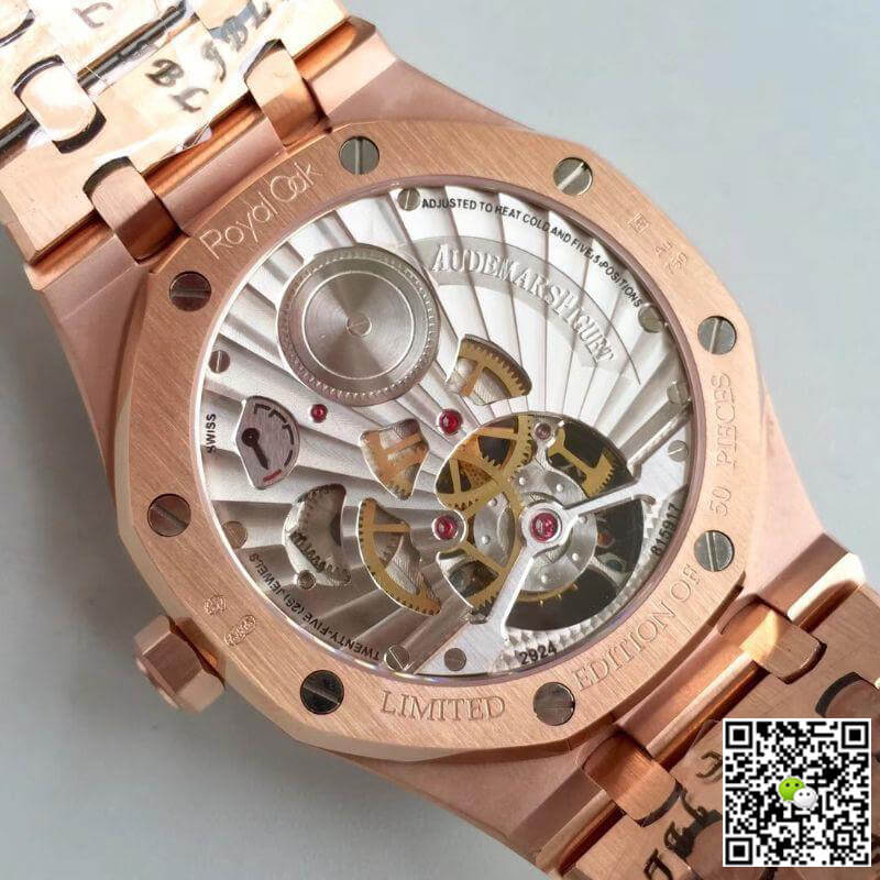 Replica Audemars P1g*et Royal Oak Tourbillon 26522OR.OO.1220OR.01 R8 Factory 1:1 Best Edition Swiss Tourbillon Blue Dial