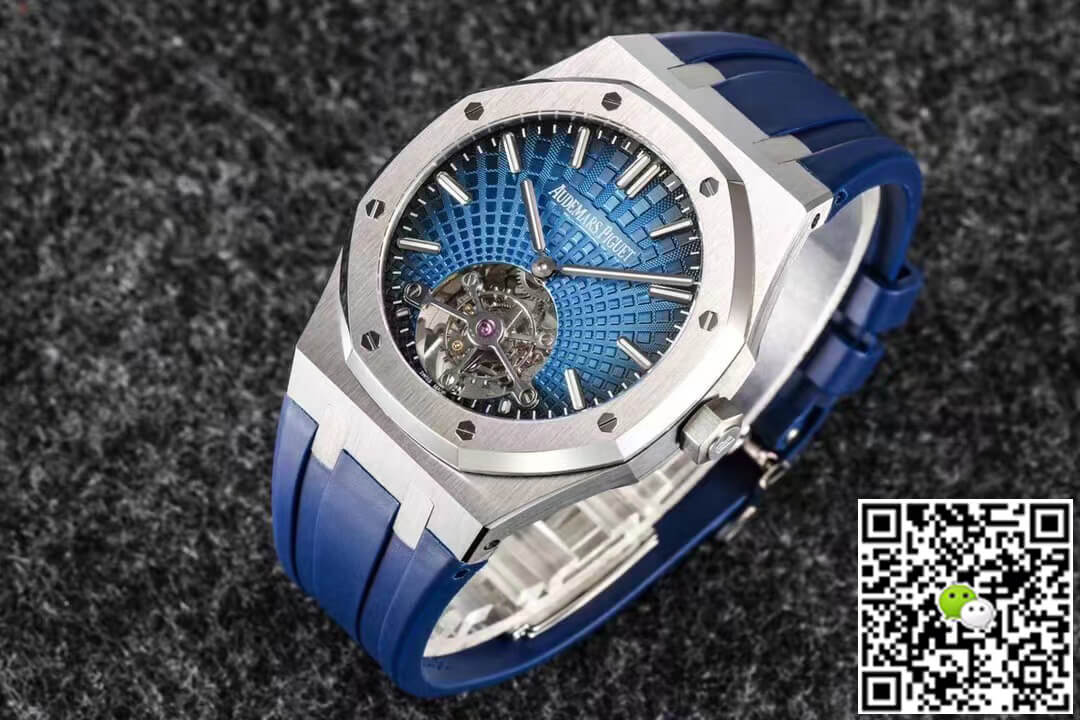 Replica Audemars P1g*et Royal Oak Tourbillon 1:1 Best Edition R8 Factory V3 Blue Strap