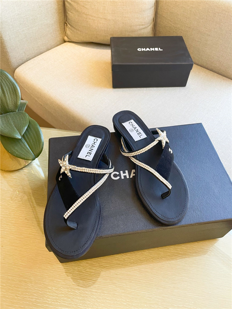 Ch**el Flat Dupes slippers