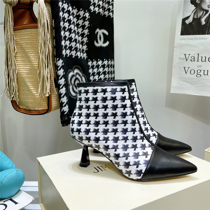 J1m*y Ch00 high heel ankle boots