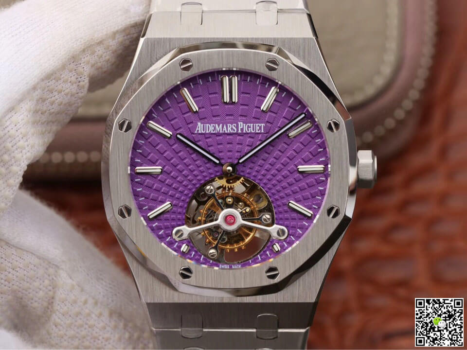 Replica Audemars P1g*et Royal Oak Tourbillon 26522ST.OO.1220ST.01 1:1 Best Edition JF Factory Stainless Steel