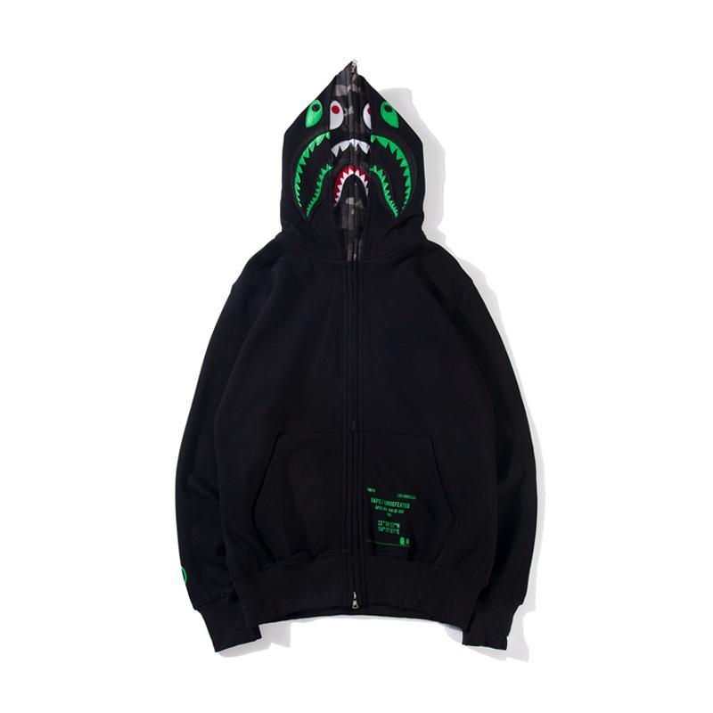 Bape x Undefeated Shark Pullover Hoodie