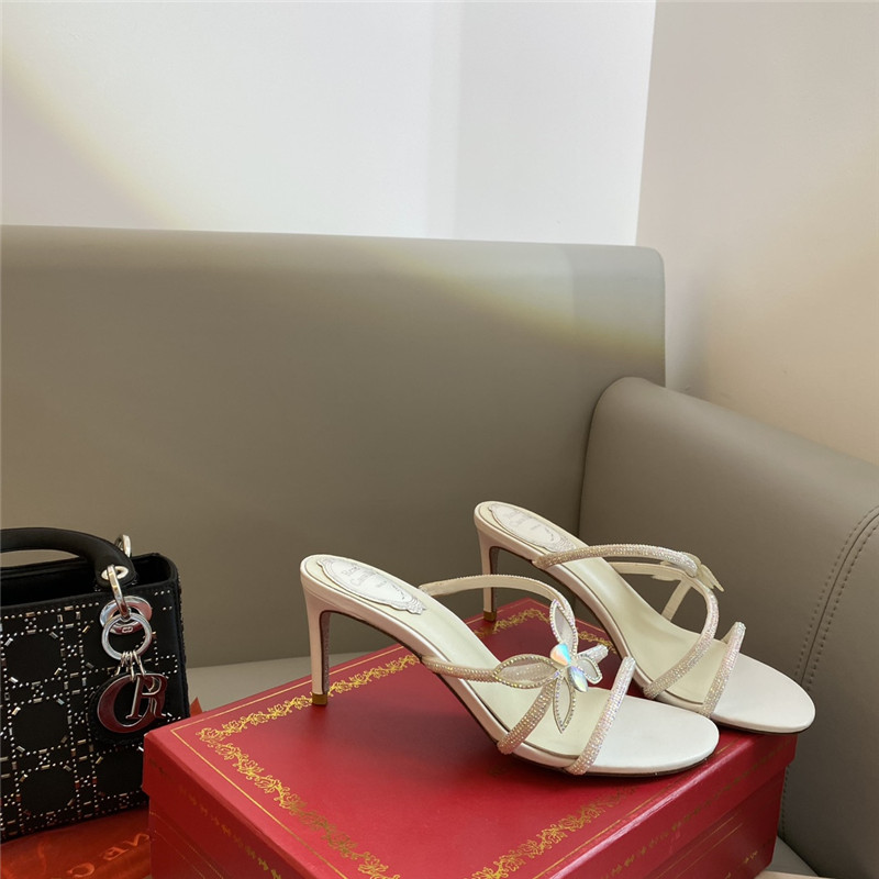 Rene Caovilla latest butterfly tie sandals