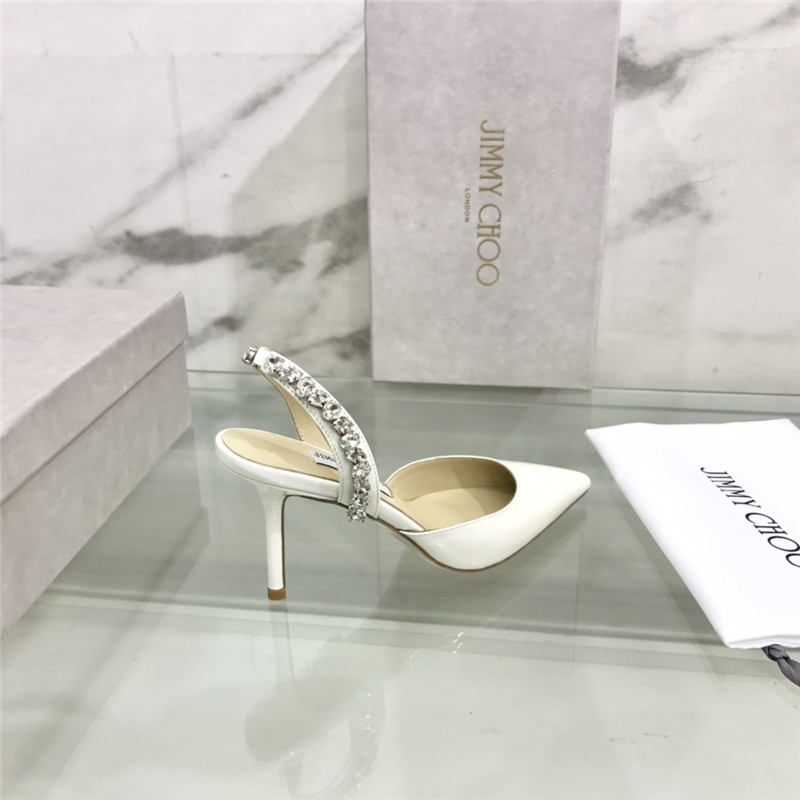 J1m*y Ch00 Pearl Heels Dupe rhinestone heeled sandals