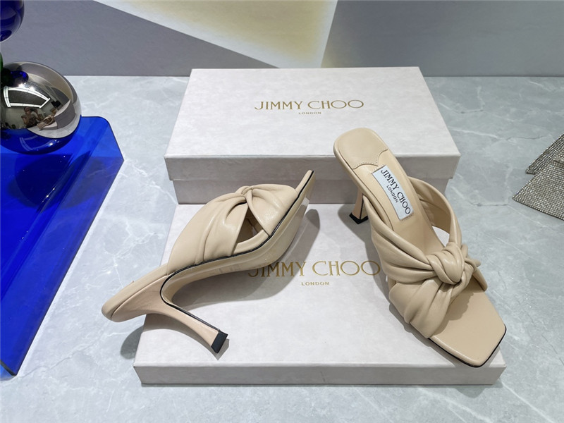 J1m*y Ch00 bow heels dupe square toe bow sandals