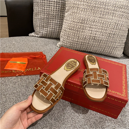 rene caovilla flat slippers