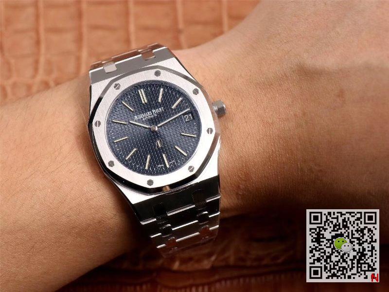 Replica Audemars P1g*et Royal Oak 15202ST.OO.1240ST.01 Slim 1:1 Best Edition XF Factory Blue Dial Swiss Cal.2121