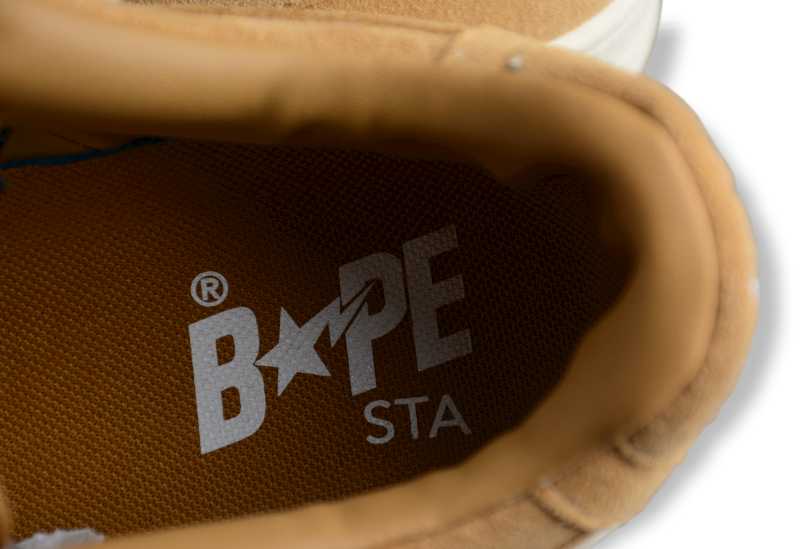 A Bathing Ape Bape Sta Beige Suede