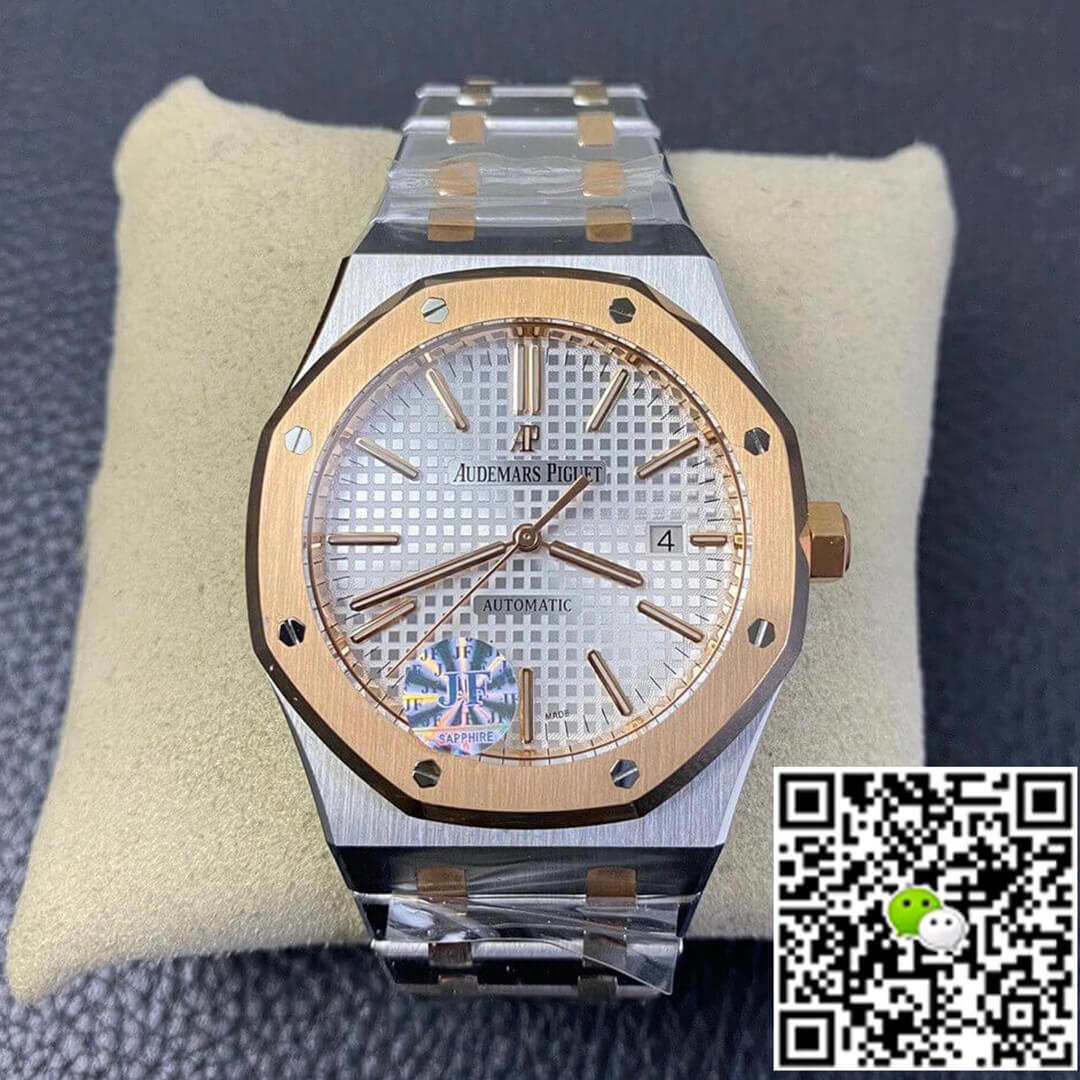 Replica Audemars P1g*et Royal Oak 15400SR.OO.1220SR.01 JF Factory 1:1 Best Edition Swiss ETA3120 Rosegold