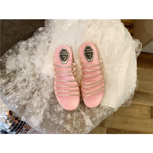 rene caovilla rome slippers sandals