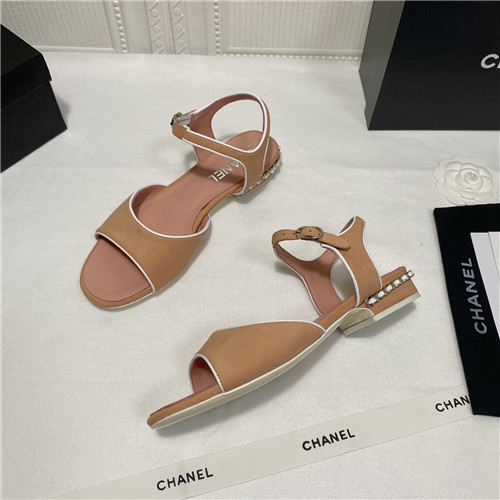 Ch**el flat sandals womens