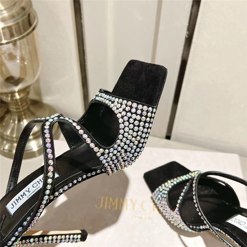 J1m*y Ch00 hot D1am0nd series high-heeled sandals