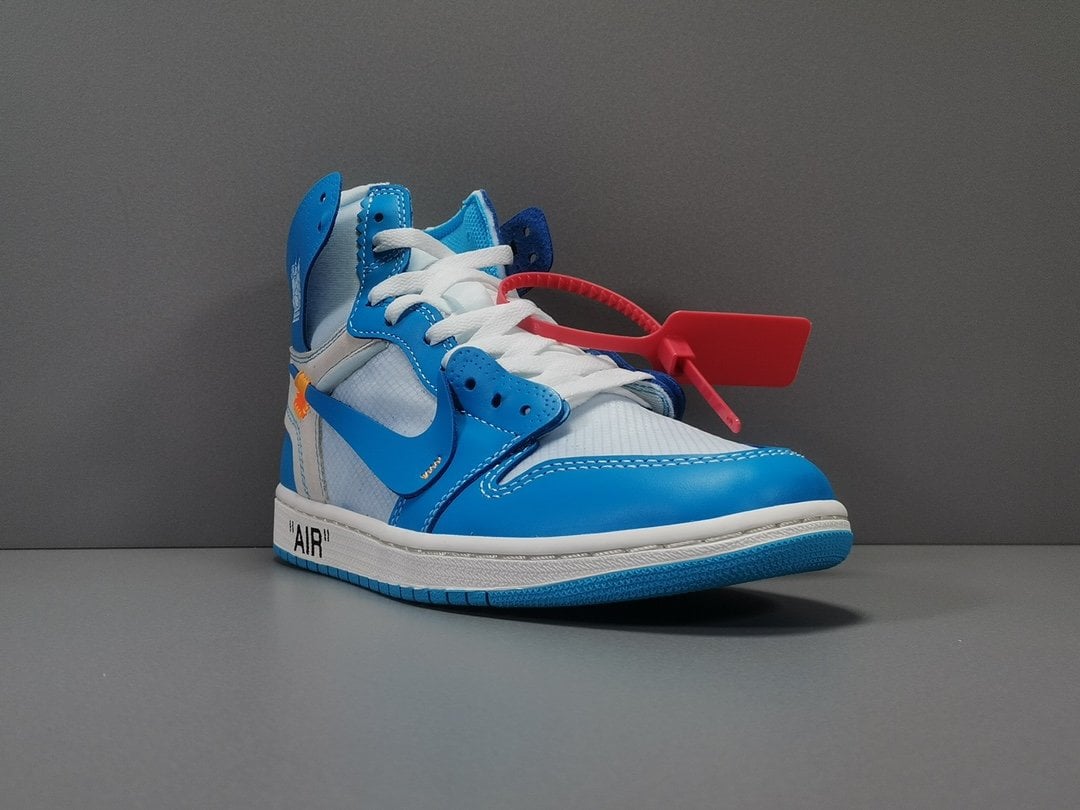Jordan 1 Retro High Off-White University Blue Extended Size
