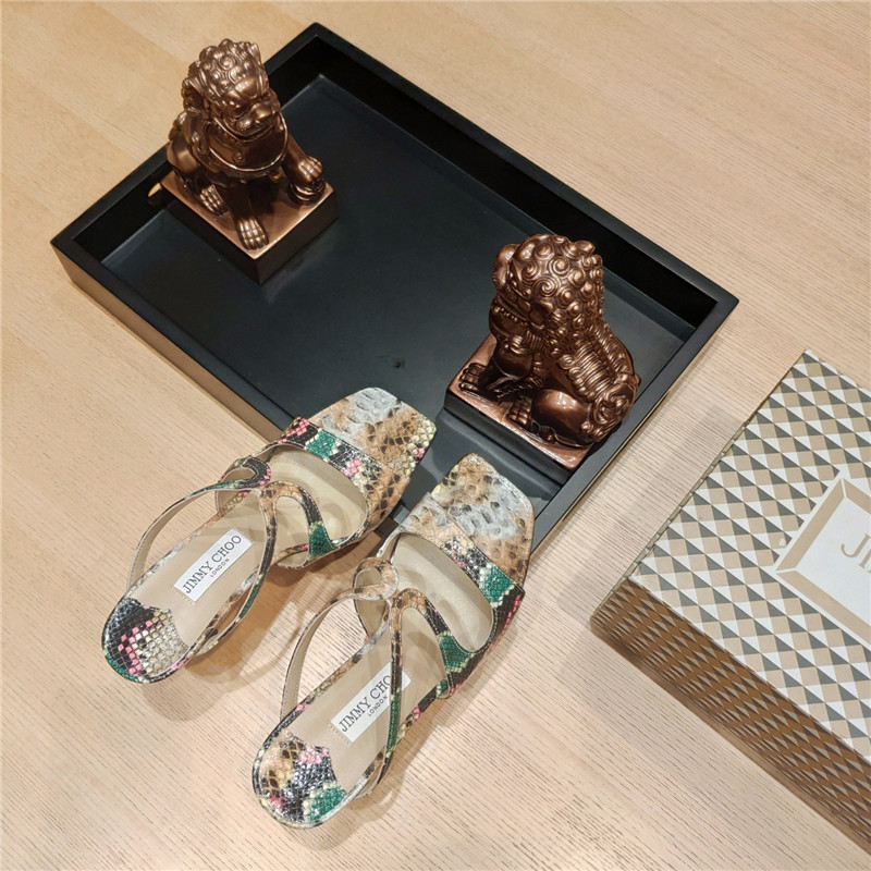 J1m*y Ch00 heeled satin sandals