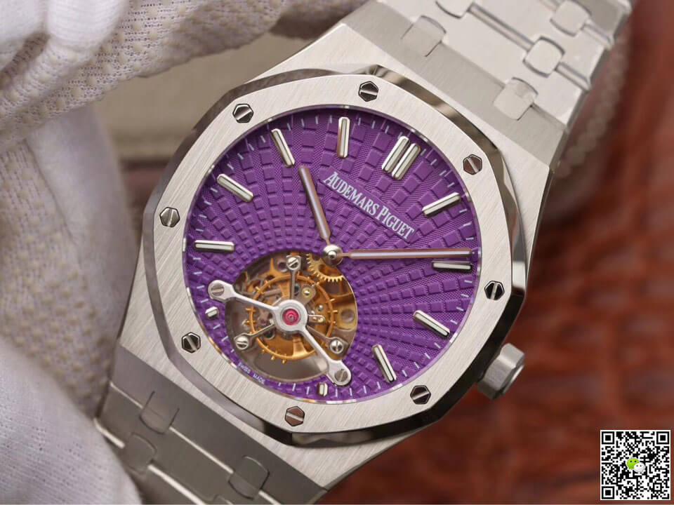 Replica Audemars P1g*et Royal Oak Tourbillon 26522ST.OO.1220ST.01 1:1 Best Edition JF Factory Stainless Steel