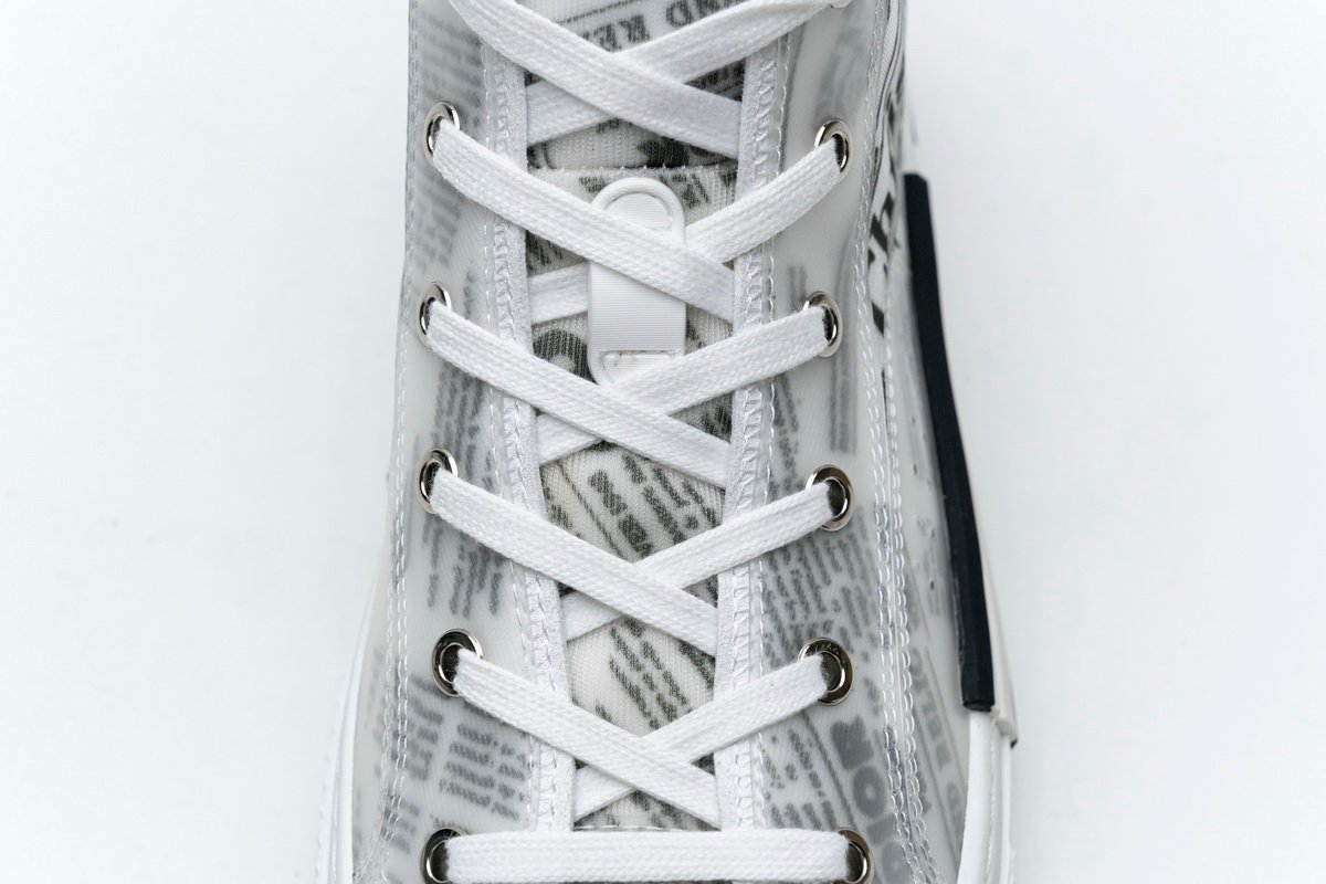 Converse Dupes D10r B23 Oblique Transparency High H565 White Black
