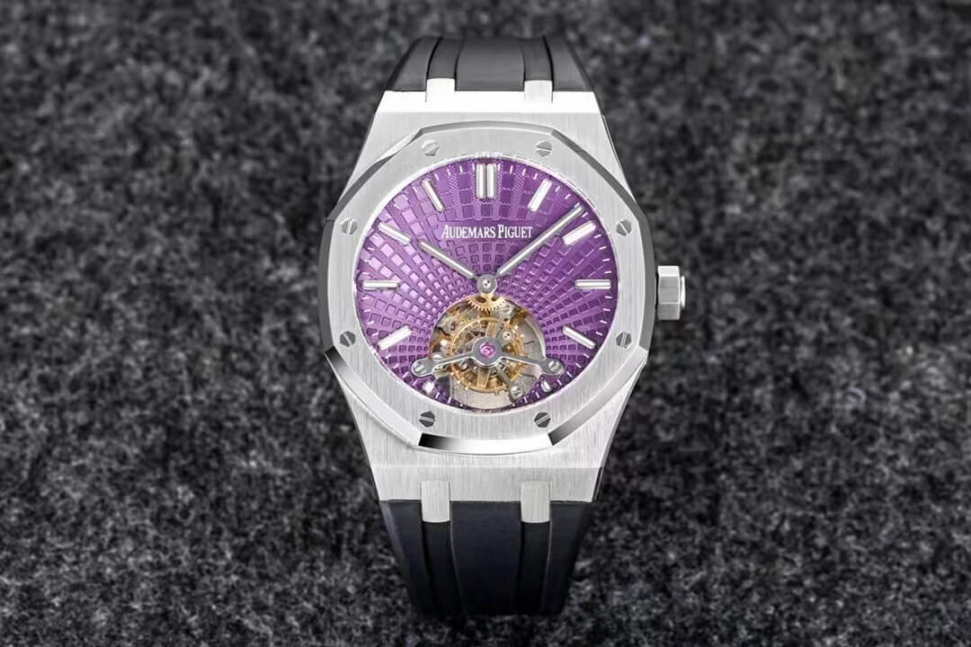 Replica Audemars P1g*et Royal Oak Tourbillon 1:1 Best Edition R8 Factory V3 Purple Dial
