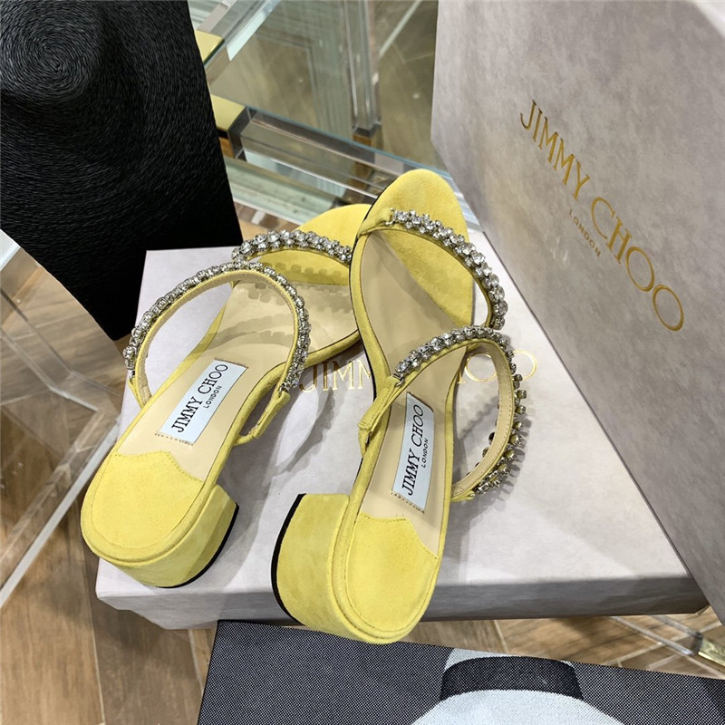 J1m*y Ch00 Pearl Heels Dupe Rhinestone Low Heel Sandals