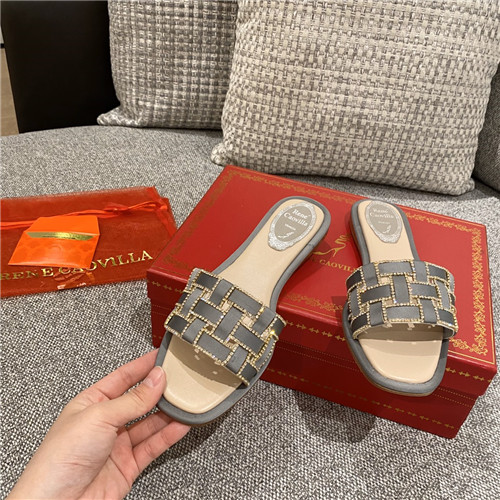 rene caovilla flat slippers