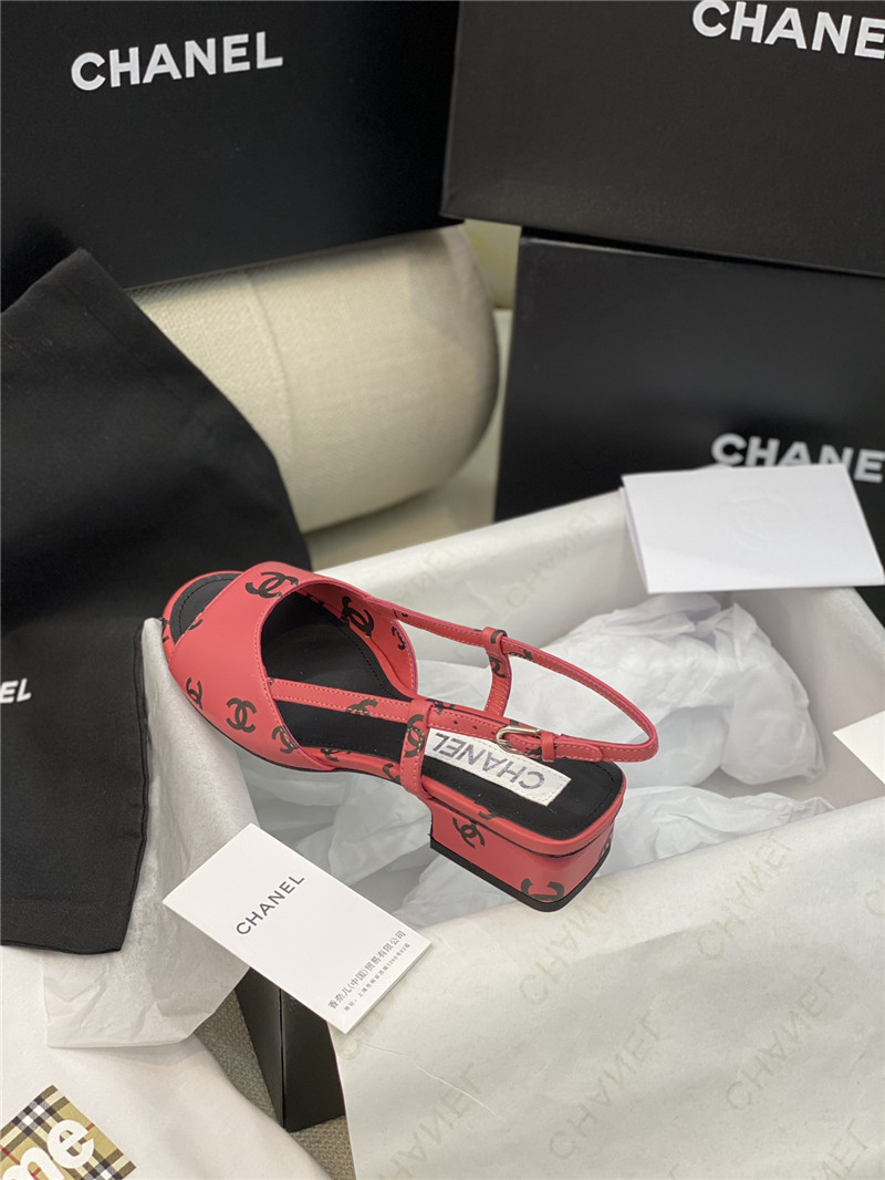 Ch**el flat cutout sandals