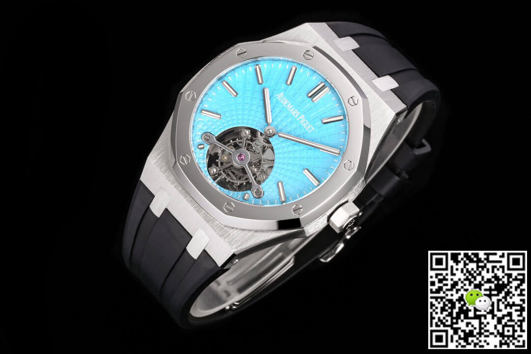 Replica Audemars P1g*et Royal Oak Tourbillon 26530PT.OO.1220PT.01 1:1 Best Edition R8 Factory Rubber Strap