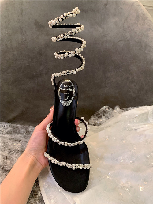 rene caovilla heels sandals