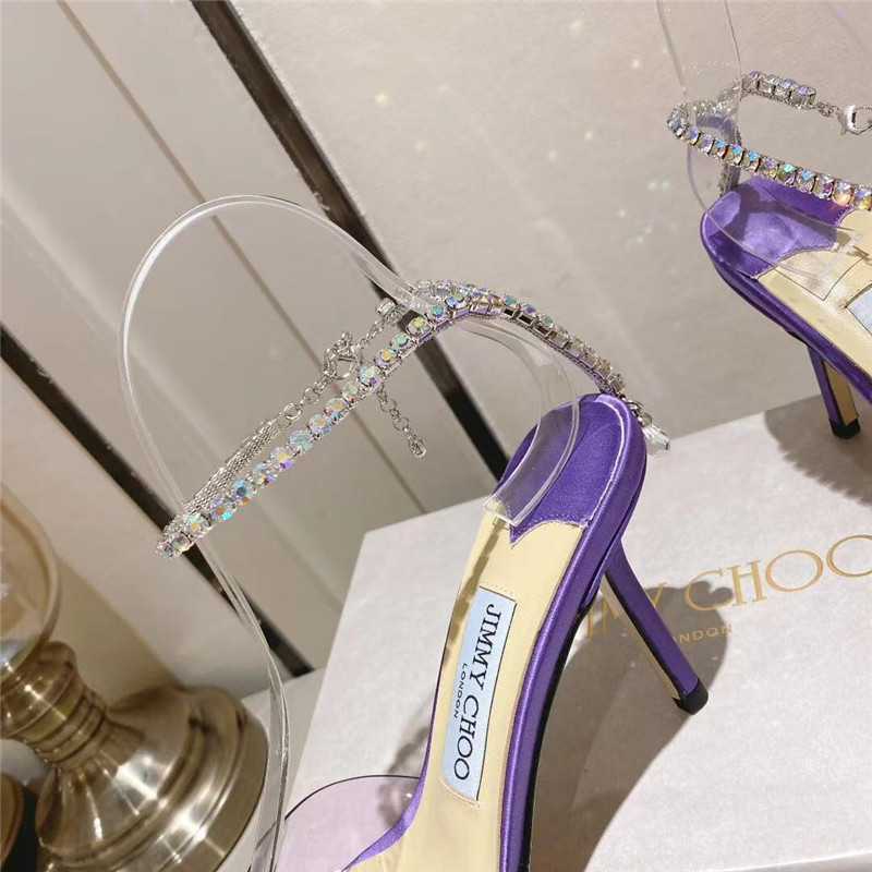 J1m*y Ch00 Paris window custom high-heeled sandals