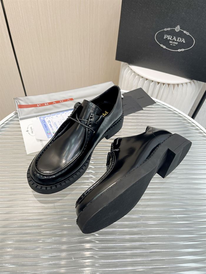 Pra*a MONOLITH BRUSHED LEATHER LACE-UP SHOES   PRS039