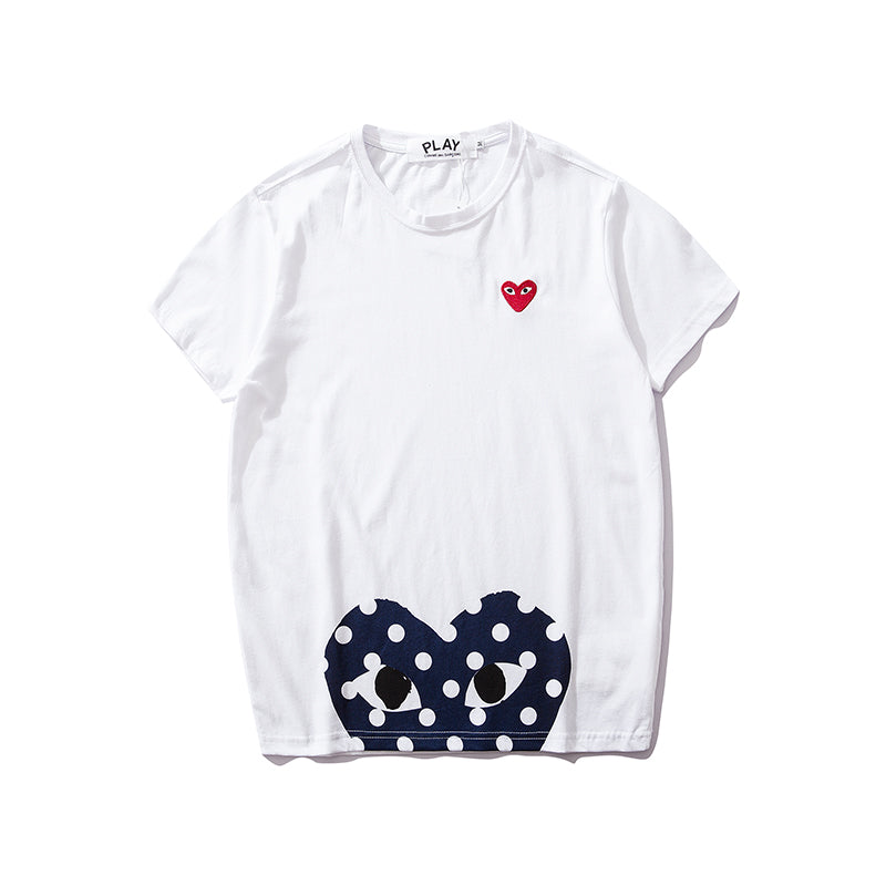 Comme des Garcons Play Dot Half Camo Heart Shirt 2149