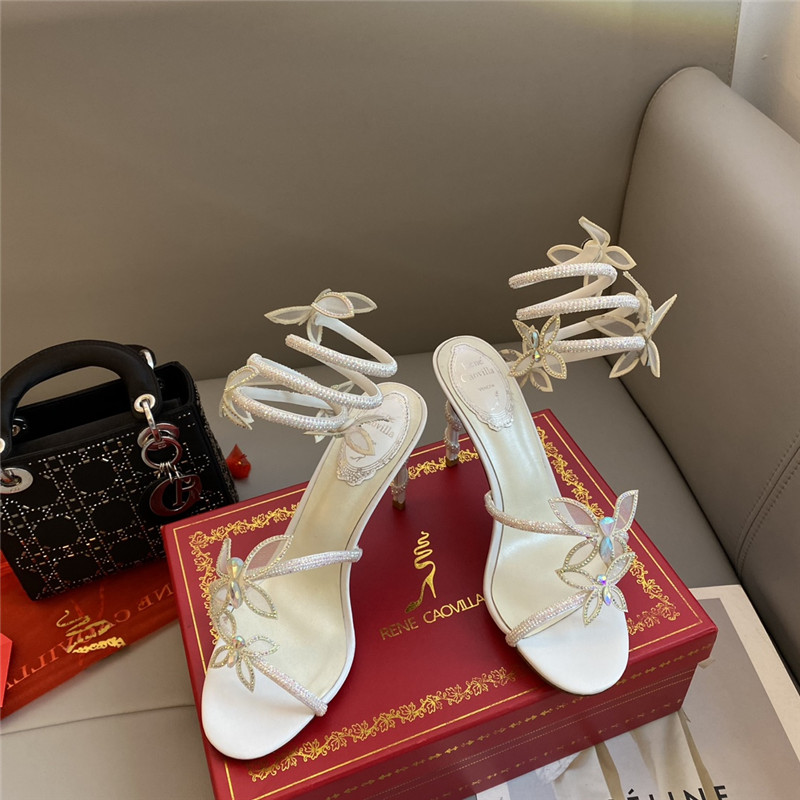 rene caovilla butterfly strappy sandals