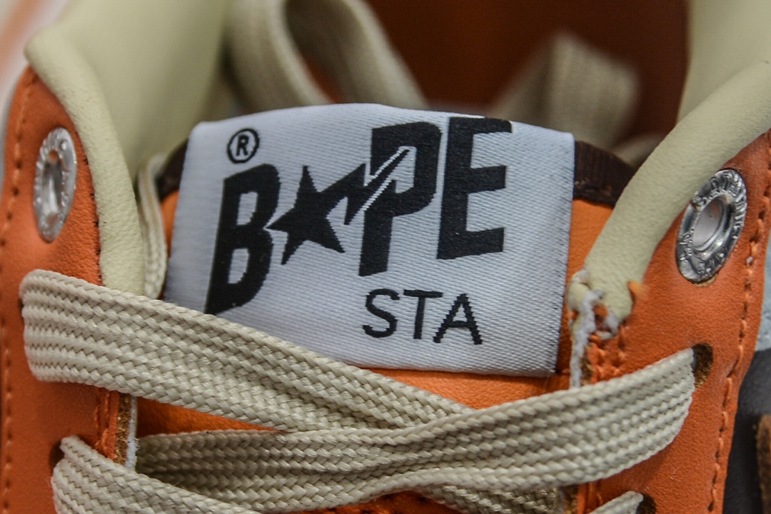A Bathing Ape Bape Sta Low Grey Orange