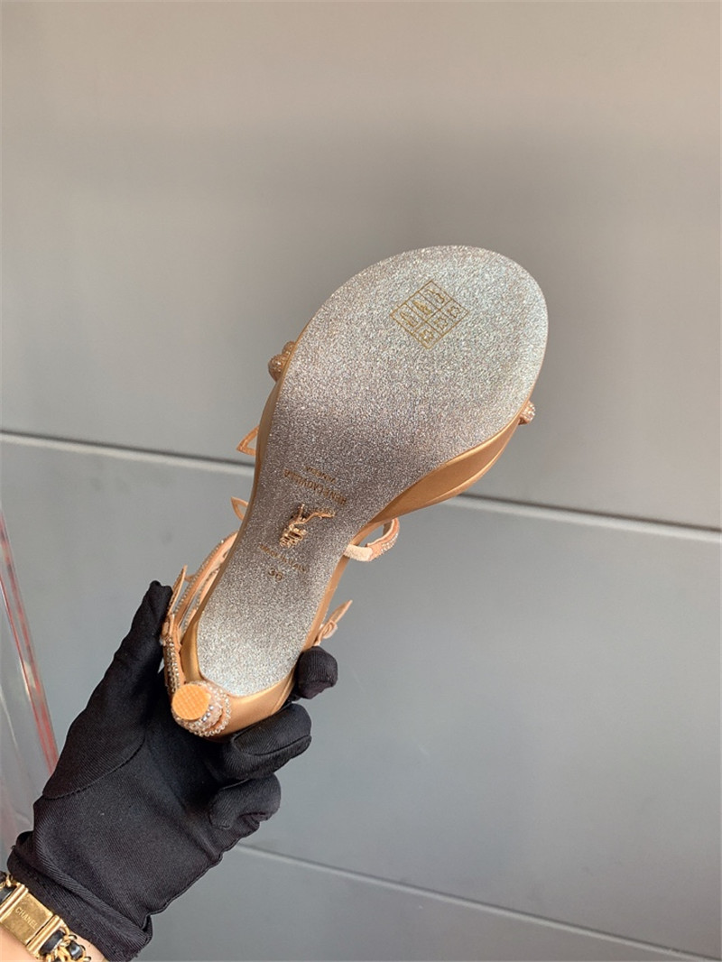 rene caovilla crystal butterfly high heel sandals