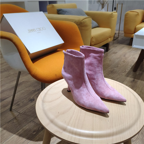 J1m*y Ch00 leather high heel boots