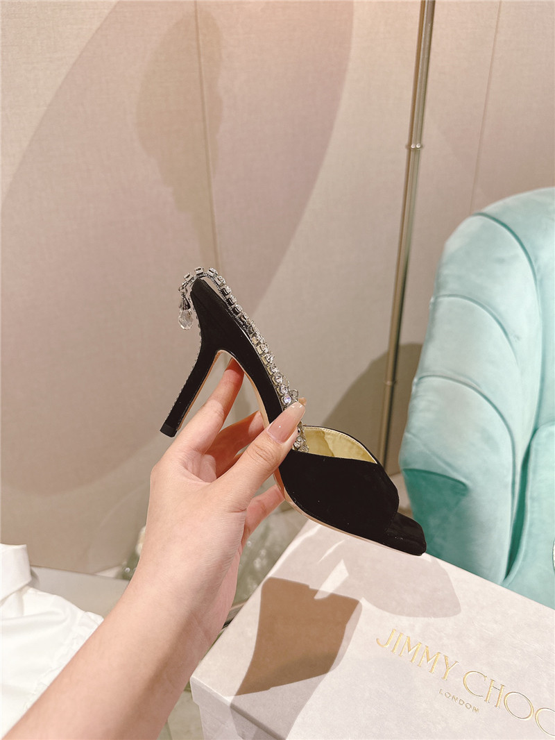 J1m*y Ch00 Pearl Heels Dupe Rhinestone Chain Heels