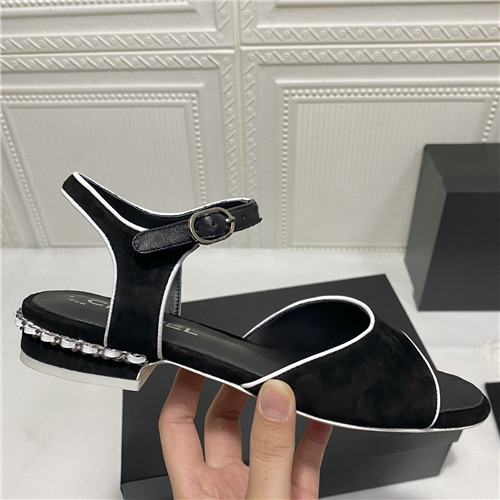 Ch**el flat sandals womens