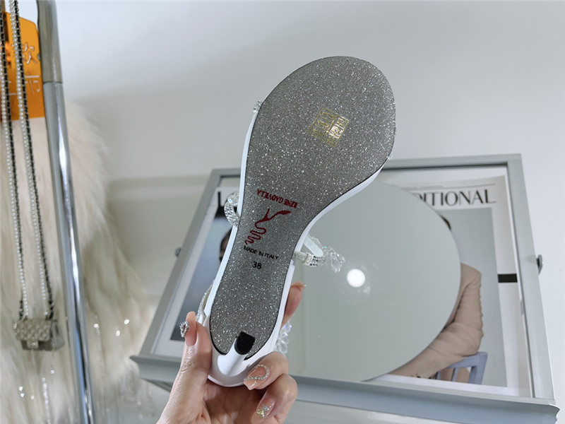 rene caovilla cleo chandelier satin sandals