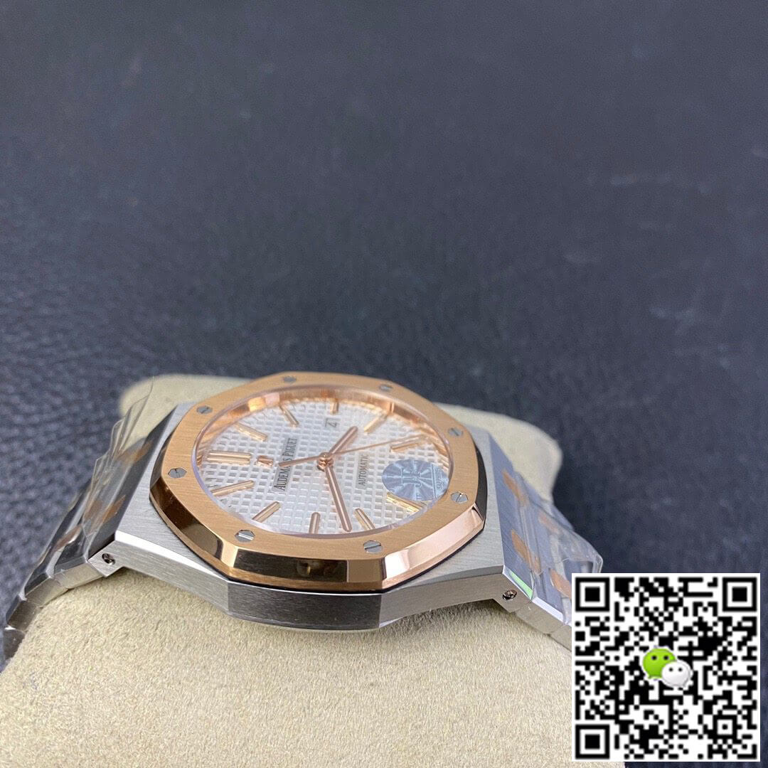 Replica Audemars P1g*et Royal Oak 15400SR.OO.1220SR.01 JF Factory 1:1 Best Edition Swiss ETA3120 Rosegold