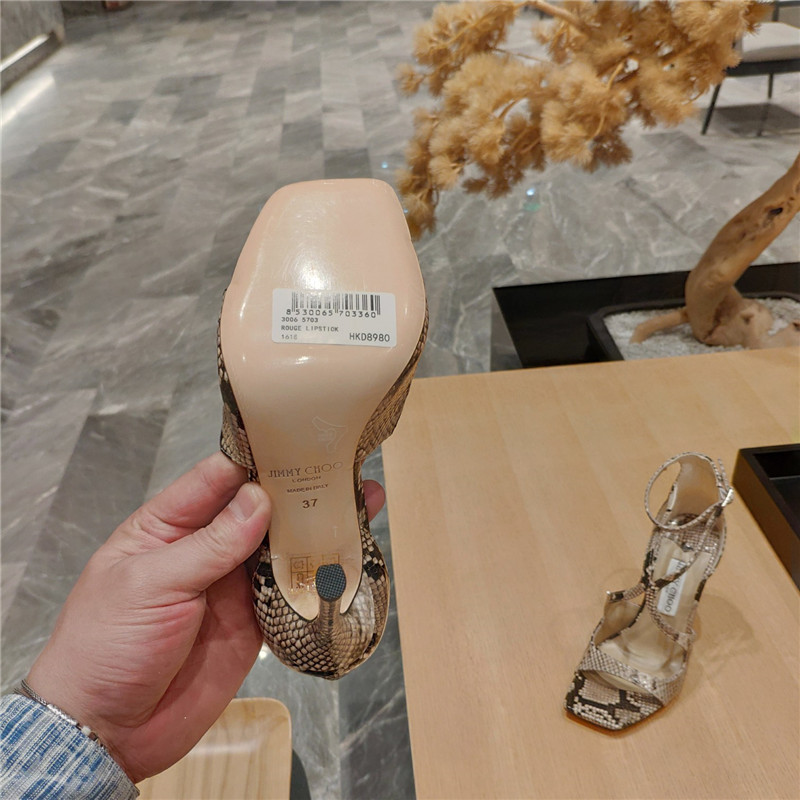 J1m*y Ch00 heeled satin sandals