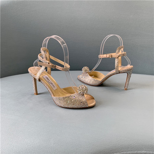 J1m*y Ch00 pearl heels sandals