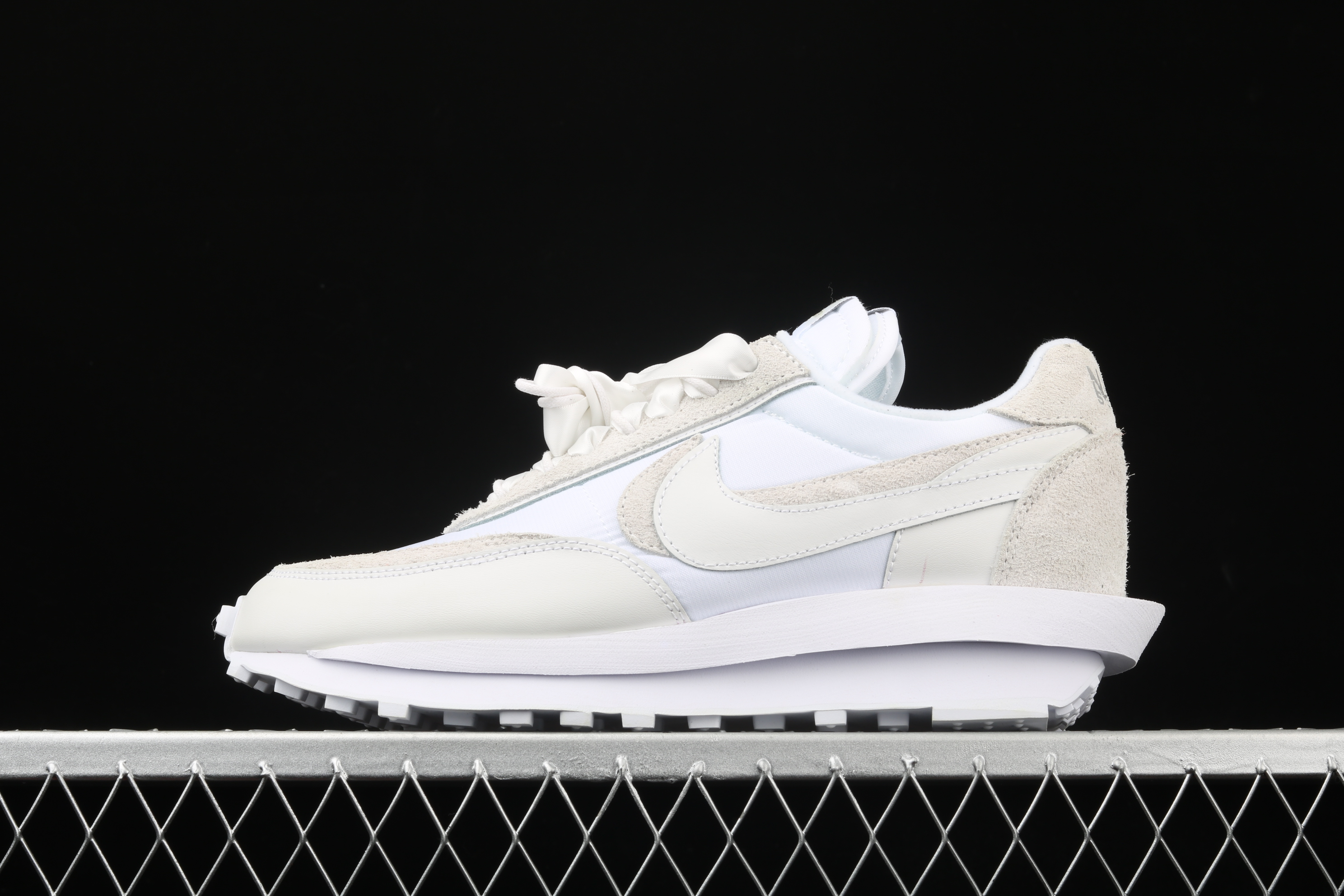Sacai x Nk LVD Waffle Daybreak, White Nylon