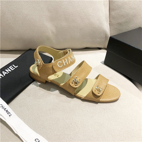 Ch**el Flat Dupes sandals womens