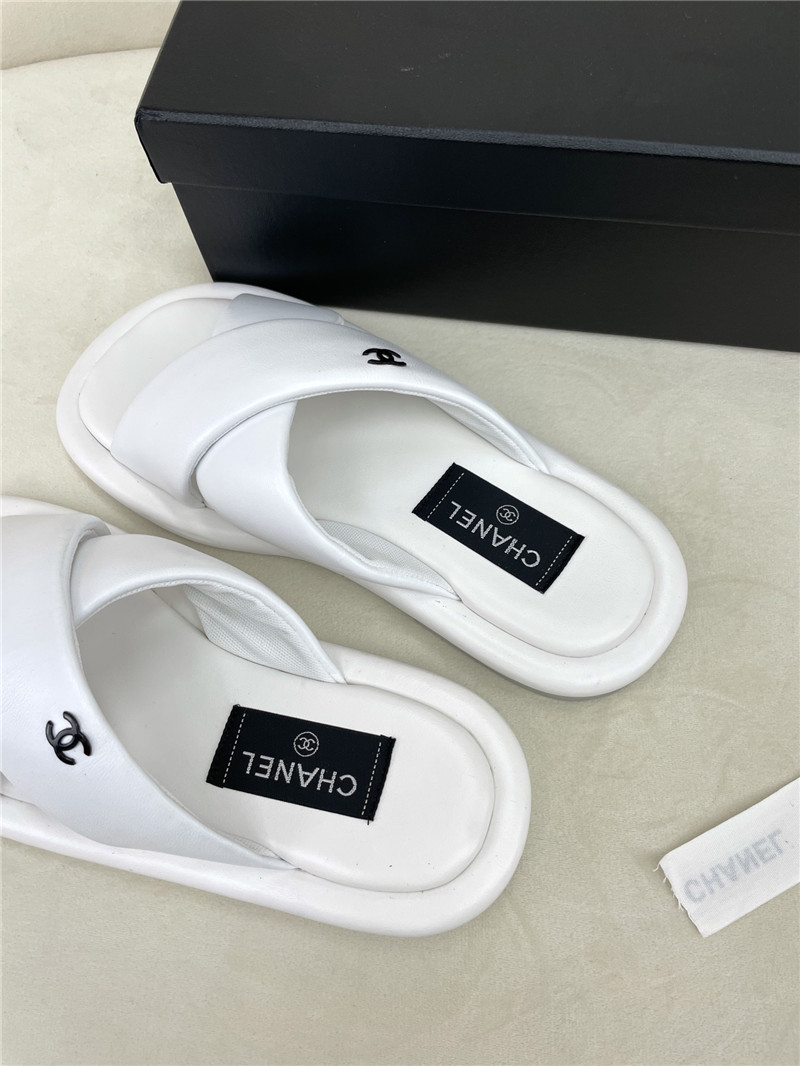 Ch**el Flat Dupes slippers