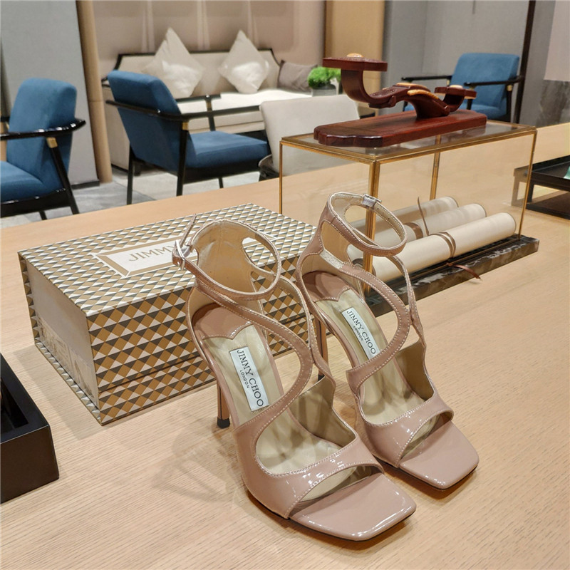 J1m*y Ch00 heeled satin sandals