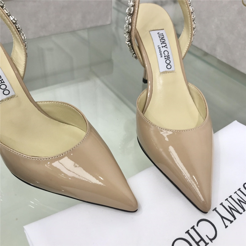 J1m*y Ch00 Pearl Heels Dupe rhinestone heeled sandals