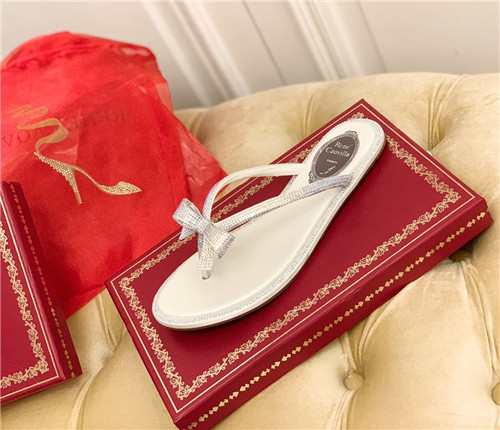 rene caovilla flat sandals